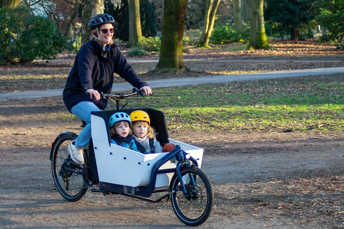 Kindertransport mit dem Lastenrad
