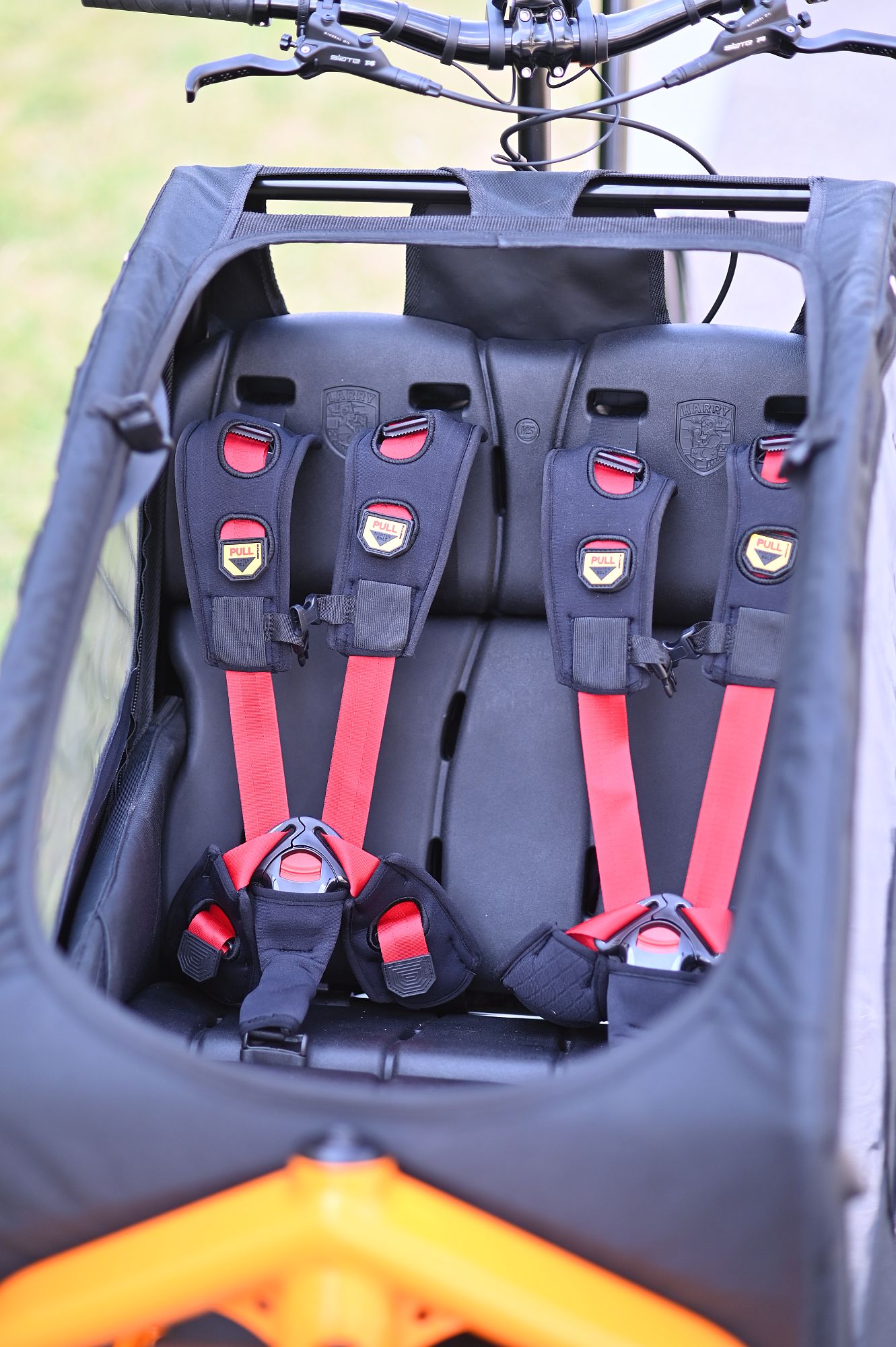 Doppel-Kindersitz | für BULLITT, schwarz – Bild 4