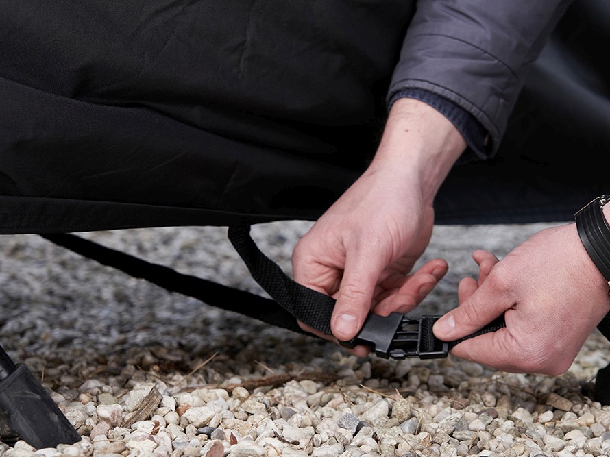 DS COVERS CARGO | Lastenrad-Abdeckplane | 2-rädrig mit Regenzelt – Bild 4