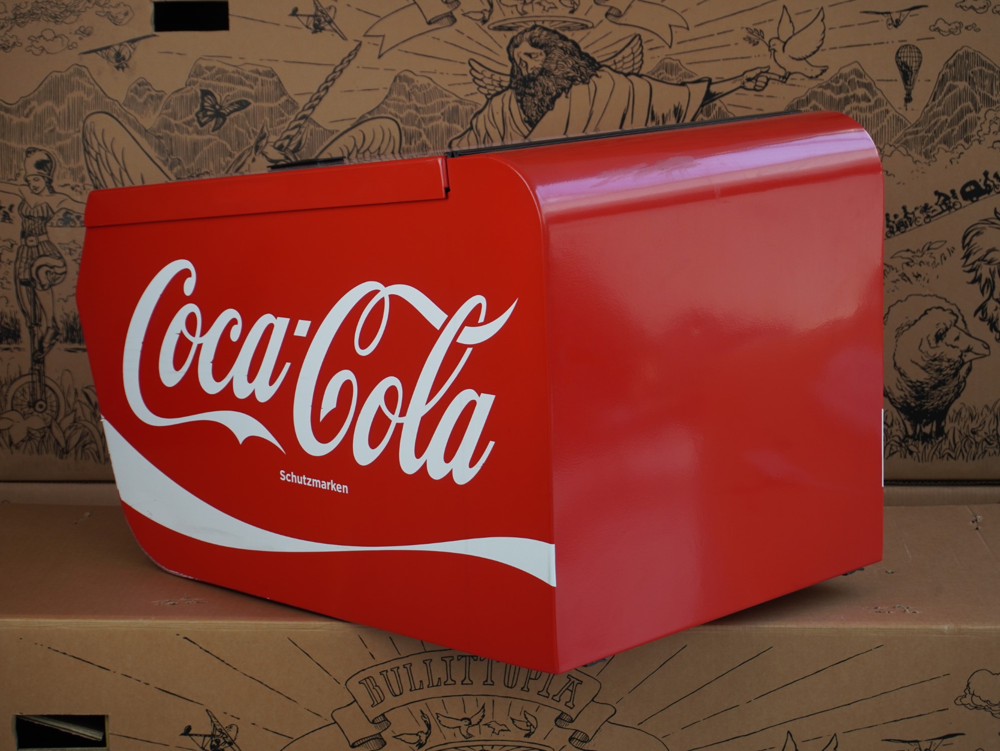 Classic Getränke-Box L | rot mit Klappschloss - gebraucht | (Angebots-Nr. 12229) – Bild 4