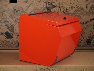 Classic Box - Sonderform für Bullitt "Shorty" | rot mit Abus-Schloss  | (Angebots-Nr. 12241)